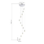 SL6114.103.12 Светильник подвесной ST-Luce Хром/Прозрачный LED 12*3W 3000K КАСКАТО — изображение 3