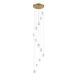 SL6114.203.12 Светильник подвесной ST-Luce Золотистый/Прозрачный LED 12*3W 3000K КАСКАТО