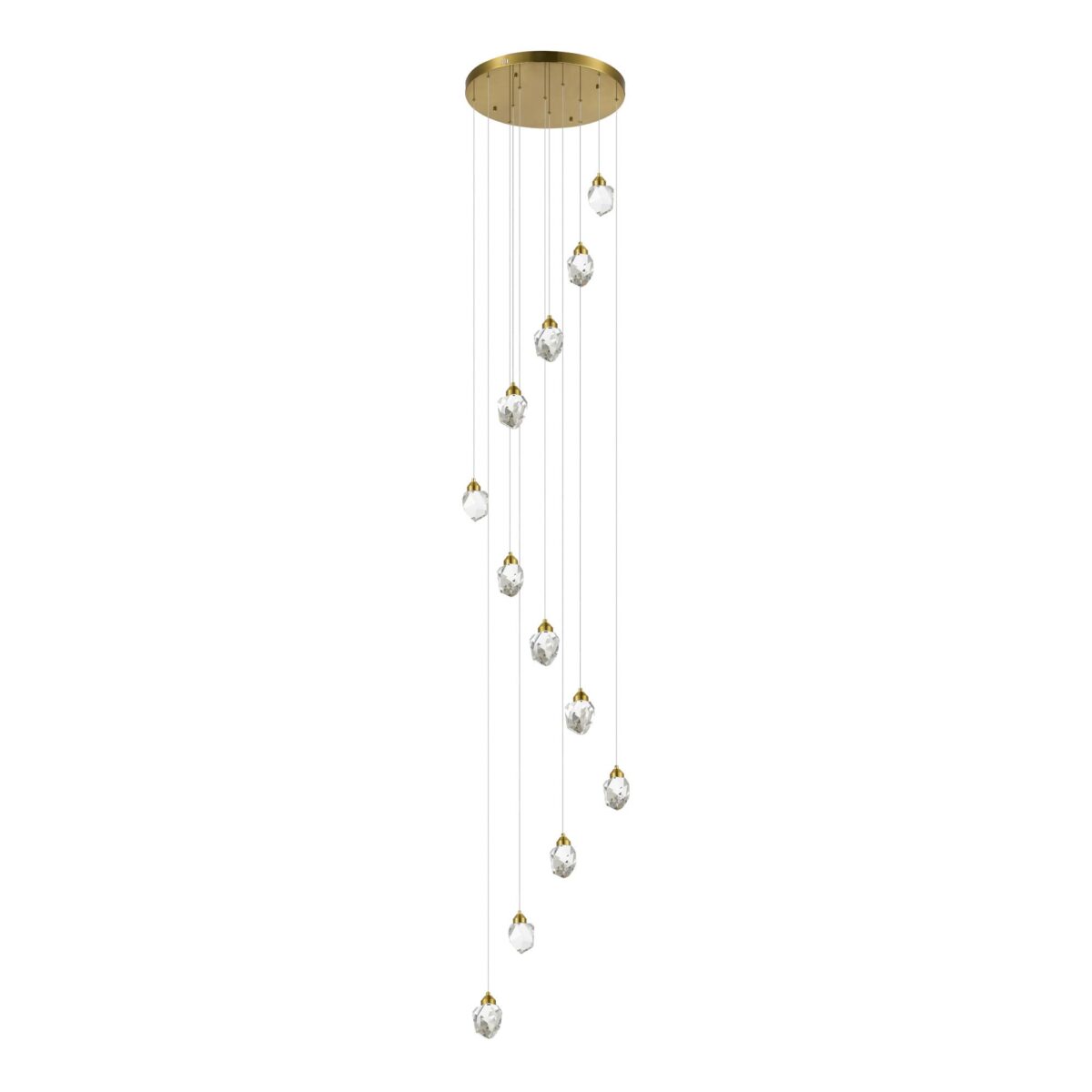 SL6114.203.12 Светильник подвесной ST-Luce Золотистый/Прозрачный LED 12*3W 3000K КАСКАТО — изображение 2
