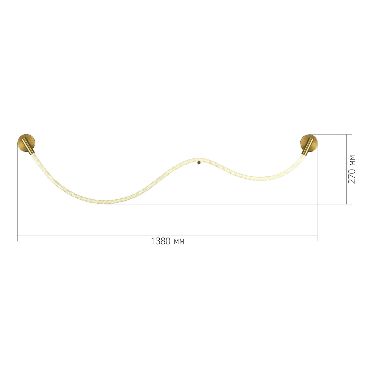 SL6118.301.01 Светильник настенный ST-Luce Латунь/Белый LED 1*20W 4000K МАРЛОУ — изображение 3