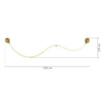 SL6118.301.01 Светильник настенный ST-Luce Латунь/Белый LED 1*20W 4000K МАРЛОУ — изображение 3