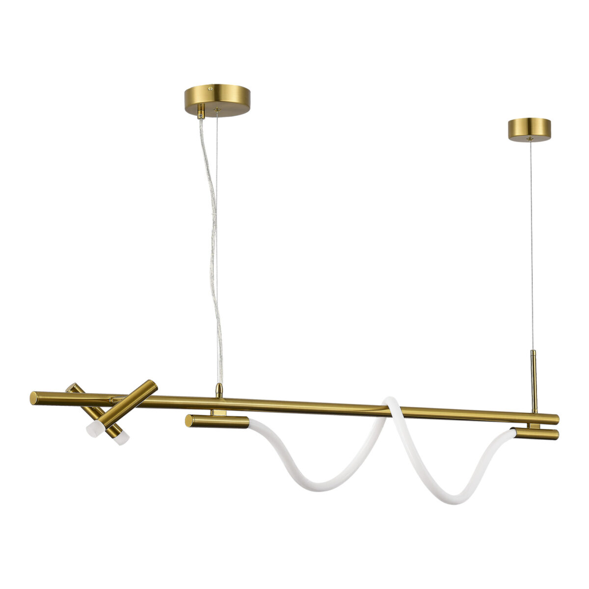 SL6118.303.03 Светильник подвесной ST-Luce Латунь/Латунь LED 2+1*3+11W 4000K МАРЛОУ — изображение 2