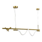 SL6118.303.03 Светильник подвесной ST-Luce Латунь/Латунь LED 2+1*3+11W 4000K МАРЛОУ — изображение 2