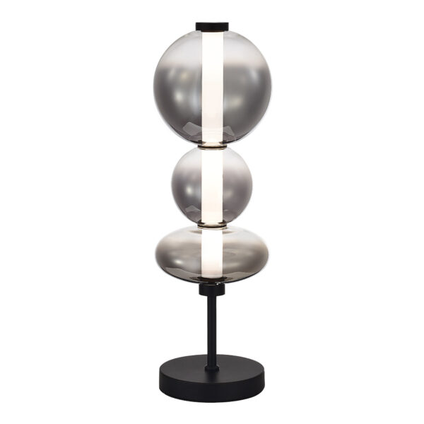 SL6119.404.18 Прикроватная лампа ST-Luce Черный/Дымчато-Серый LED 1*18W 3000K ПЕРЛИНА