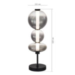 SL6119.404.18 Прикроватная лампа ST-Luce Черный/Дымчато-Серый LED 1*18W 3000K ПЕРЛИНА — изображение 6