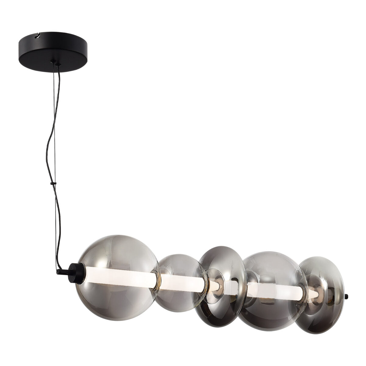 SL6119.413.40 Светильник подвесной ST-Luce Черный/Дымчато-Серый LED 1*40W 3000K ПЕРЛИНА — изображение 3