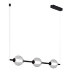 SL6120.403.03 Светильник подвесной ST-Luce Черный/Прозрачное кракелированное стекло LED 3*8,5W 3000K ПИК — изображение 3