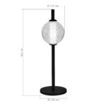 SL6120.404.01 Прикроватная лампа ST-Luce Черный/Прозрачное кракелированное стекло LED 1*8,5W 3000K ПИК — изображение 3