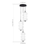 SL6121.403.03 Светильник подвесной ST-Luce Черный/Белый LED 3*7,5W 3000K ТАЛИСМАН — изображение 5