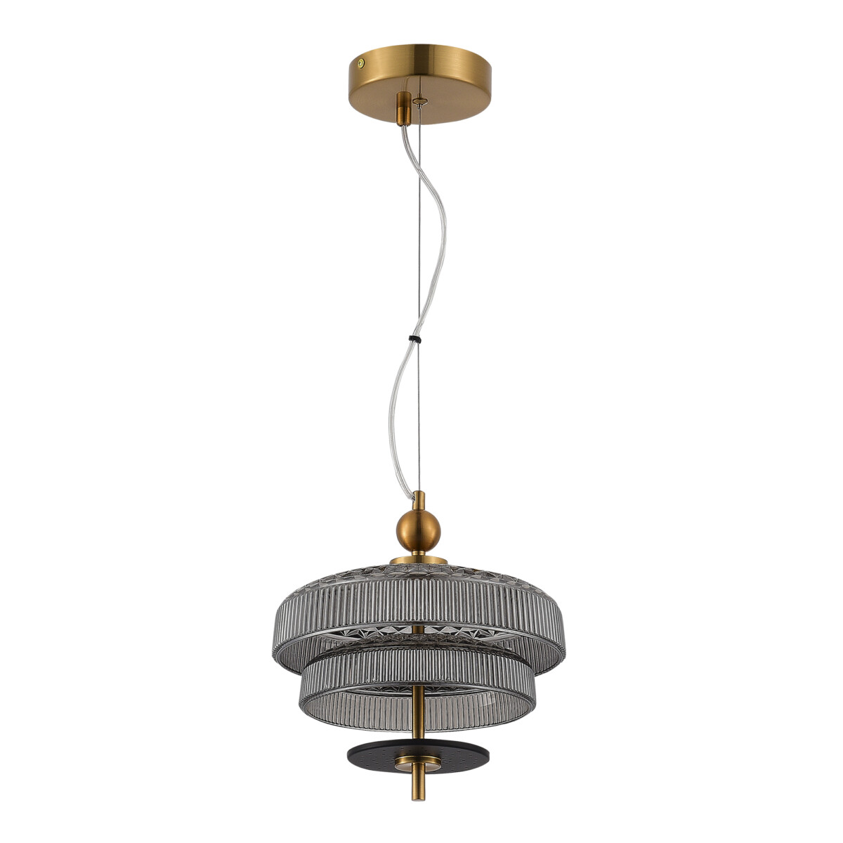 в наличии SL6122.303.01 Светильник подвесной ST-Luce Латунь/Латунь, Дымчатый LED 1*8W 3000K ОРИЕНТАЛЬ - купить в интернет-магазине Светильники Торг