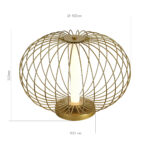 SL6124.204.01 Прикроватная лампа ST-Luce Золотистый/Золотистый LED 1*10W 3000K СЛАЙС — изображение 3