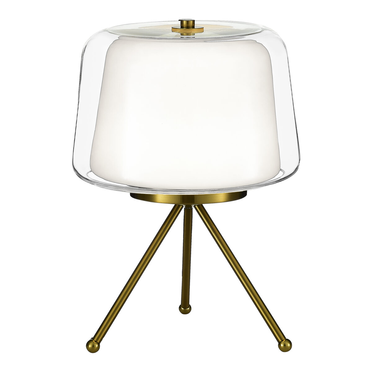 SL6127.304.01 Прикроватная лампа ST-Luce Латунь/Белый, Прозрачный LED 1*16W 3000K ПАНДОРА — изображение 1