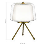 SL6127.304.01 Прикроватная лампа ST-Luce Латунь/Белый, Прозрачный LED 1*16W 3000K ПАНДОРА — изображение 5