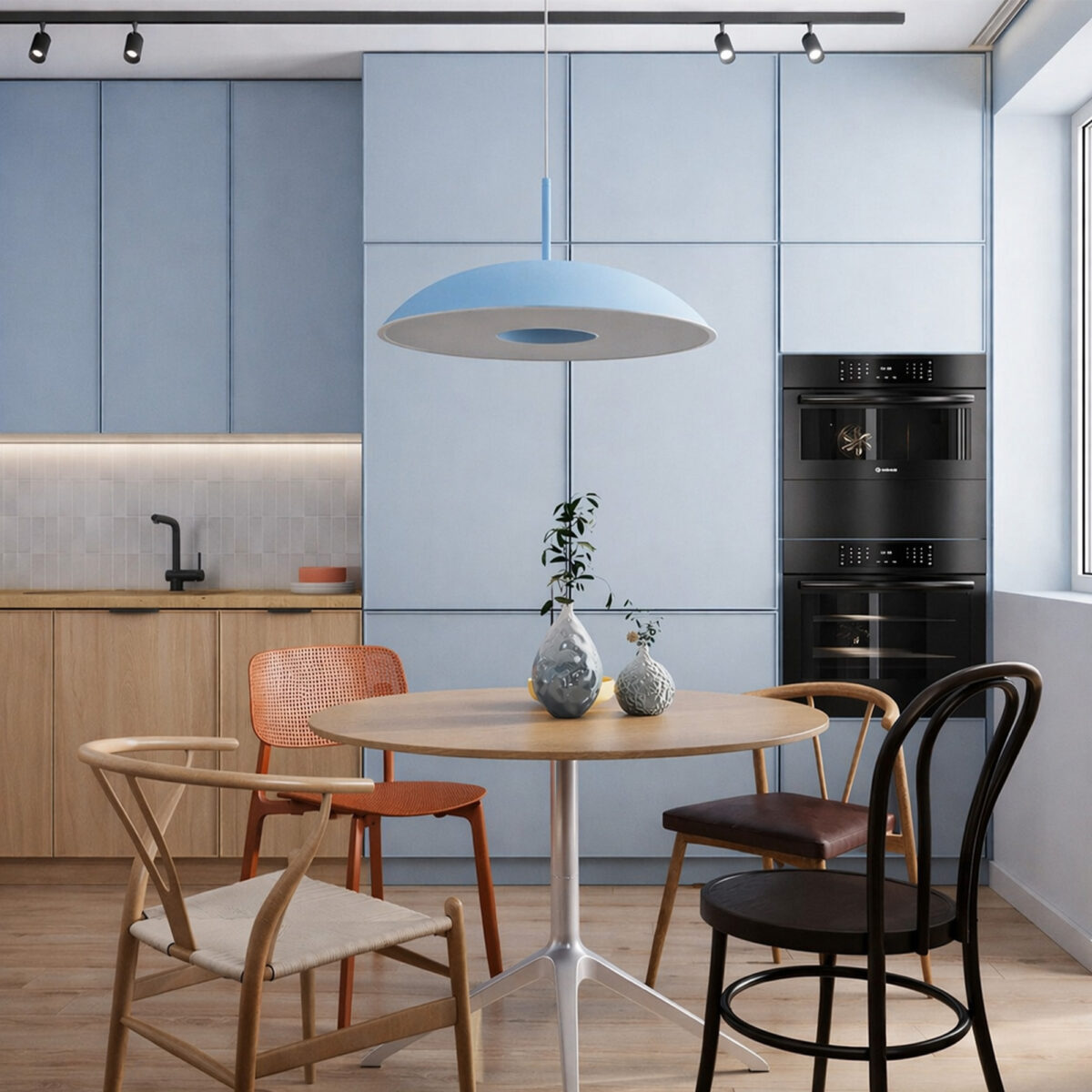 SL6128.703.01 Светильник подвесной ST-Luce Голубой/Голубой LED 1*24W 3000K ЛИДИА — изображение 8