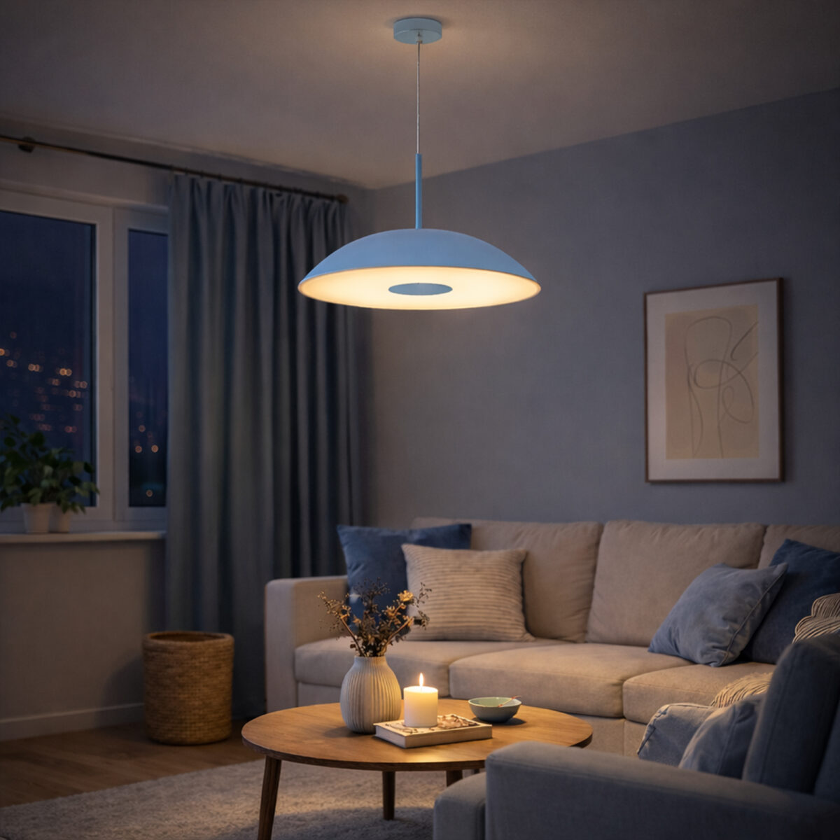 SL6128.703.01 Светильник подвесной ST-Luce Голубой/Голубой LED 1*24W 3000K ЛИДИА — изображение 9