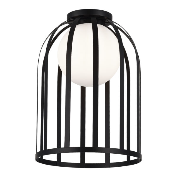 SL6129.402.01 Светильник потолочный ST-Luce Черный/Белый E27 1*60W НОРДИК