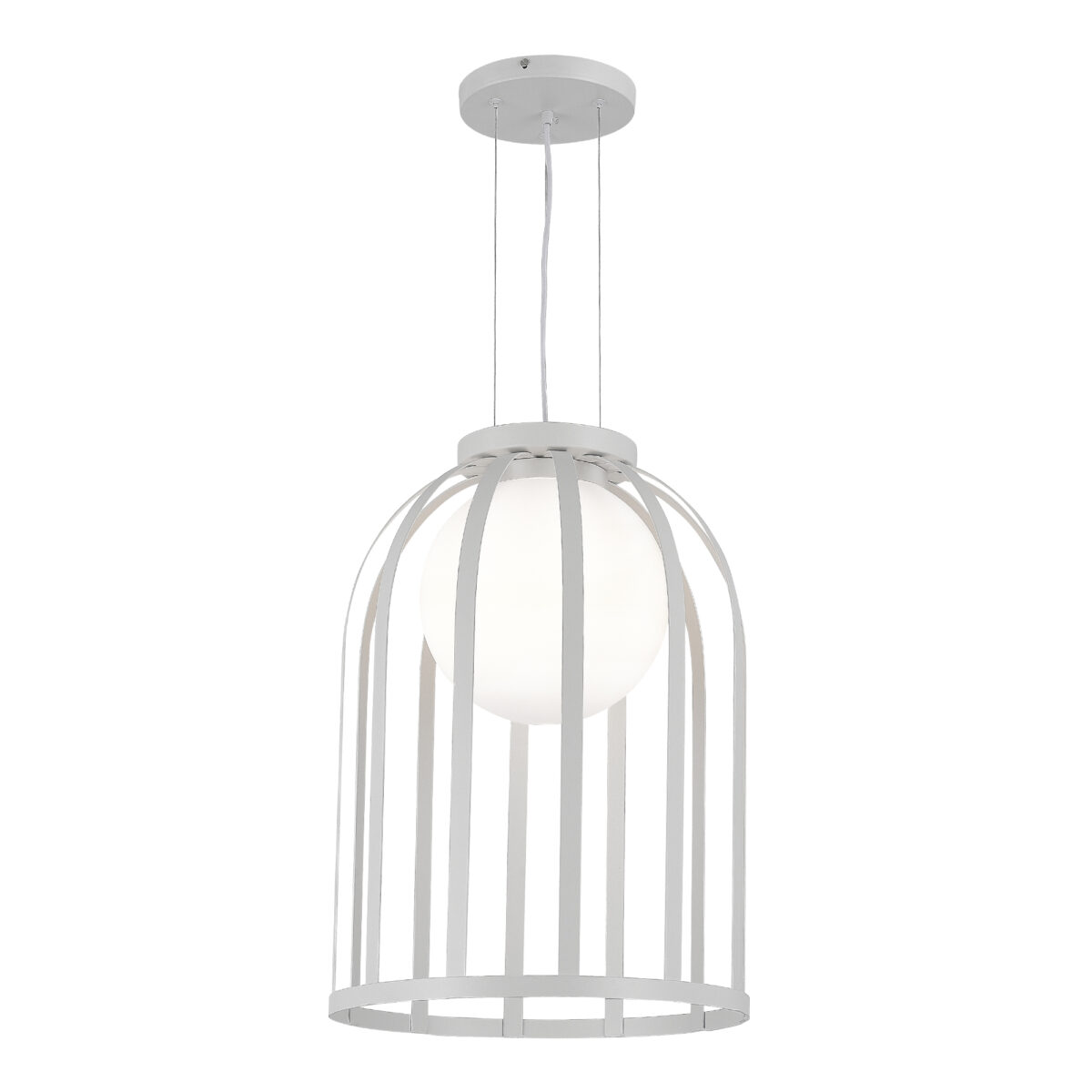 SL6129.503.01 Светильник подвесной ST-Luce Белый/Белый E27 1*60W НОРДИК — изображение 1