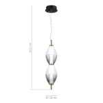 SL6130.403.15 Светильник подвесной ST-Luce Черный/Белый, Дымчатый LED 1*16W 3000K АЙС — изображение 4