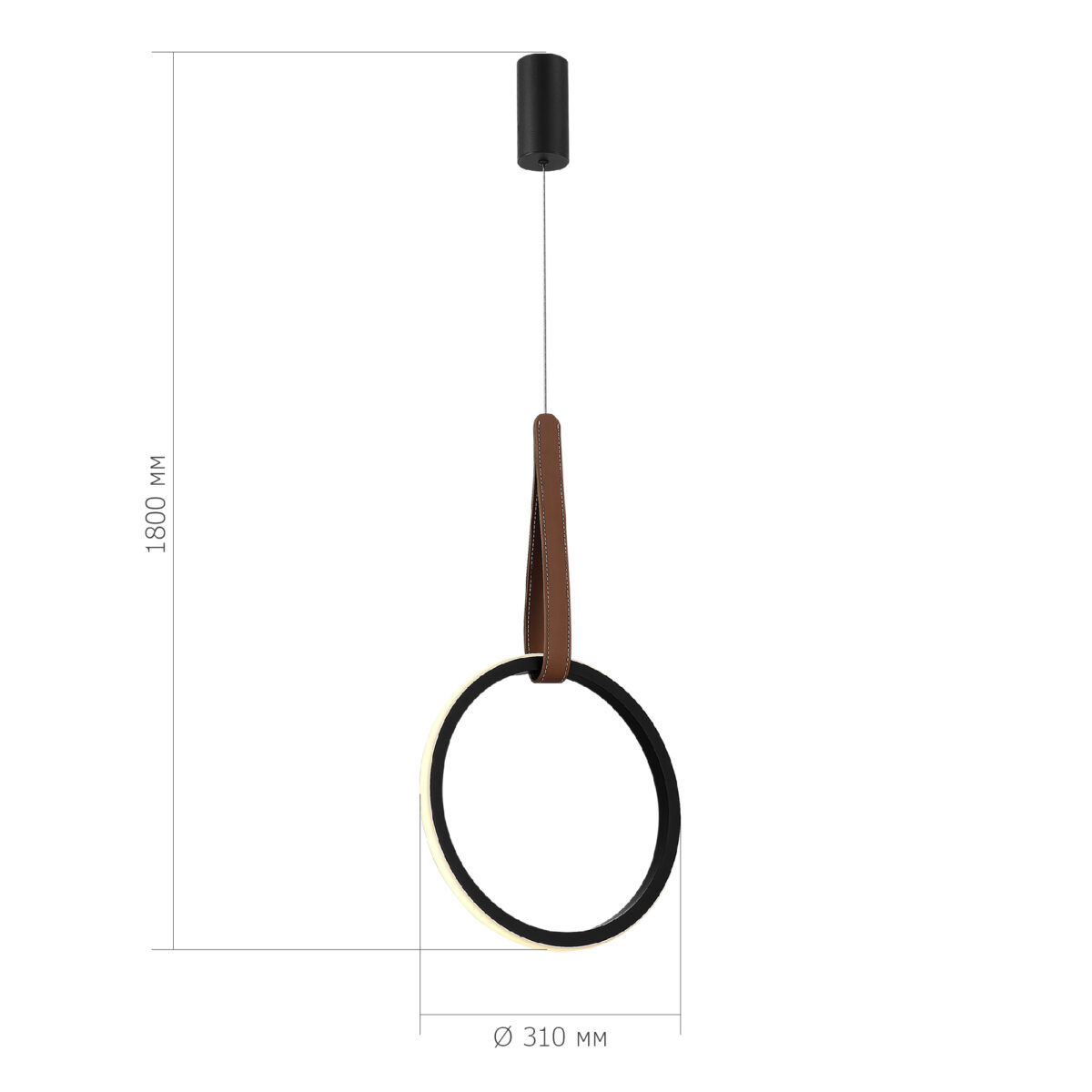 SL6131.403.12 Светильник подвесной ST-Luce Черный/Черный, Терракотовый LED 1*12W 4000K ШЕЙП — изображение 4