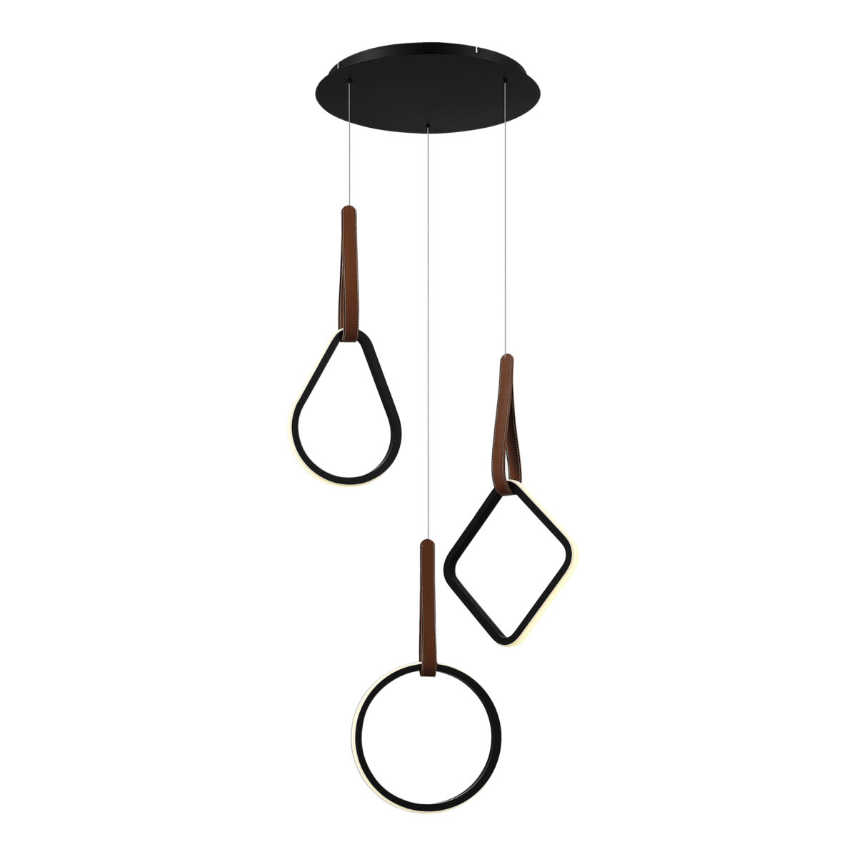 SL6131.403.36 Светильник подвесной ST-Luce Черный/Черный, Терракотовый LED 1*36W 4000K ШЕЙП — изображение 1