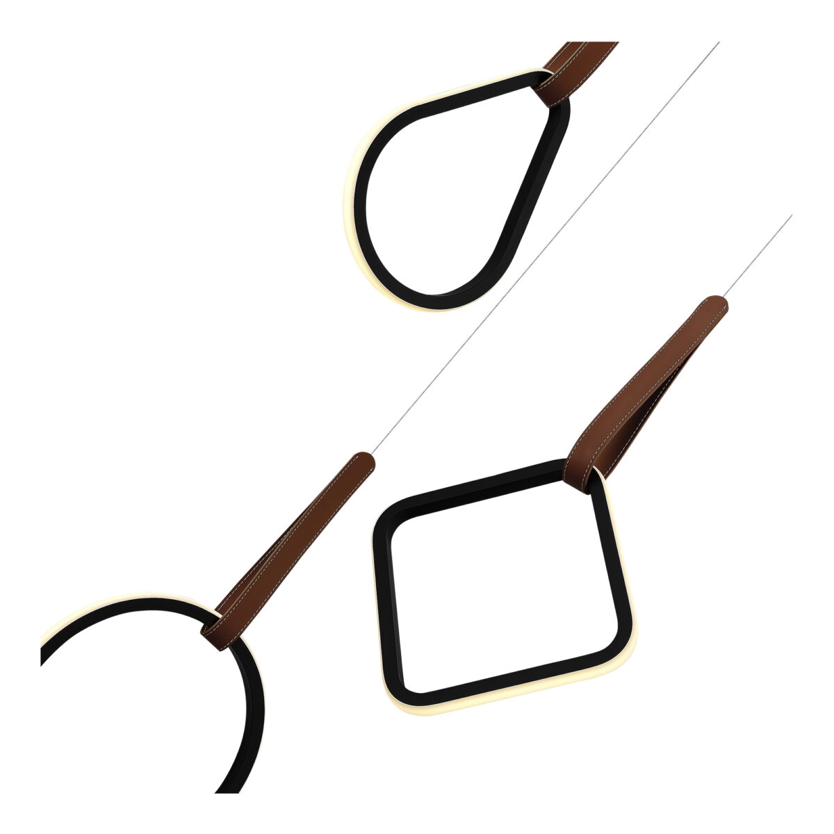 SL6131.403.36 Светильник подвесной ST-Luce Черный/Черный, Терракотовый LED 1*36W 4000K ШЕЙП — изображение 3