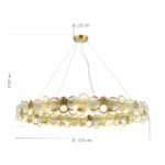 SL6133.303.16 Светильник подвесной ST-Luce Латунь/Прозрачный G9 16*5W 4000K СВОТЧ — изображение 4