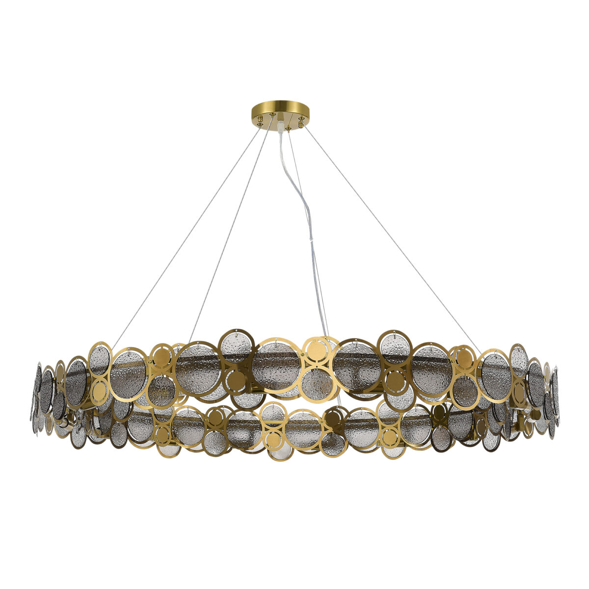 SL6133.313.16 Светильник подвесной ST-Luce Латунь/Дымчатый G9 LED 16*5W 4000K СВОТЧ — изображение 2