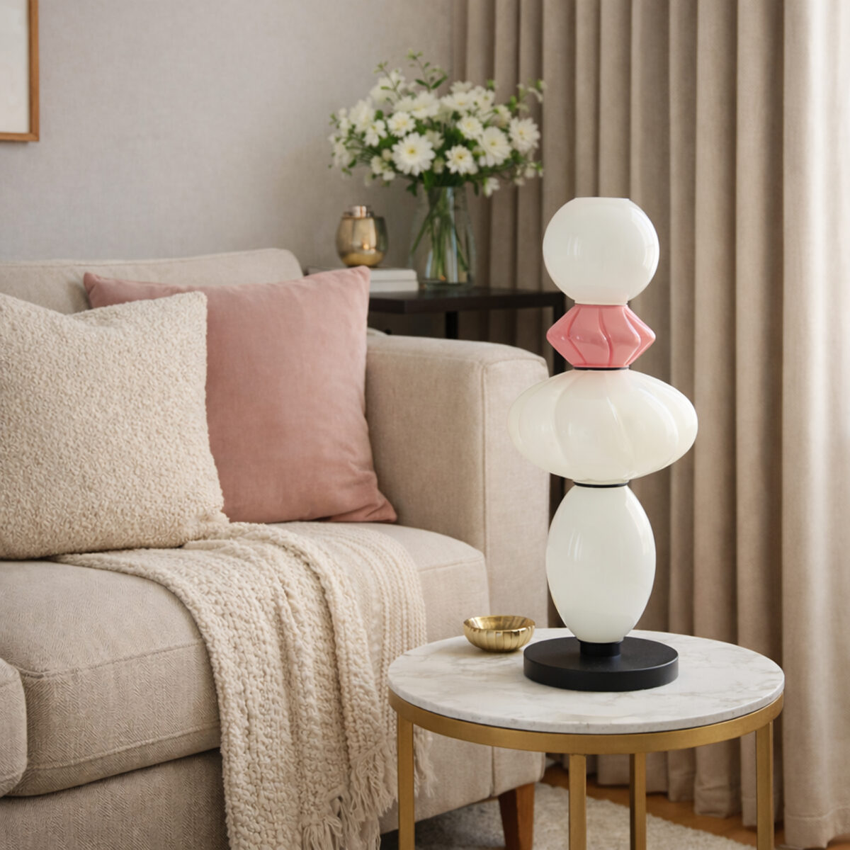 SL6134.404.01 Прикроватная лампа ST-Luce черный/розовый, желтый, опаловый LED 1*16W 3000K ФЛОРЕНТИНИ — изображение 6