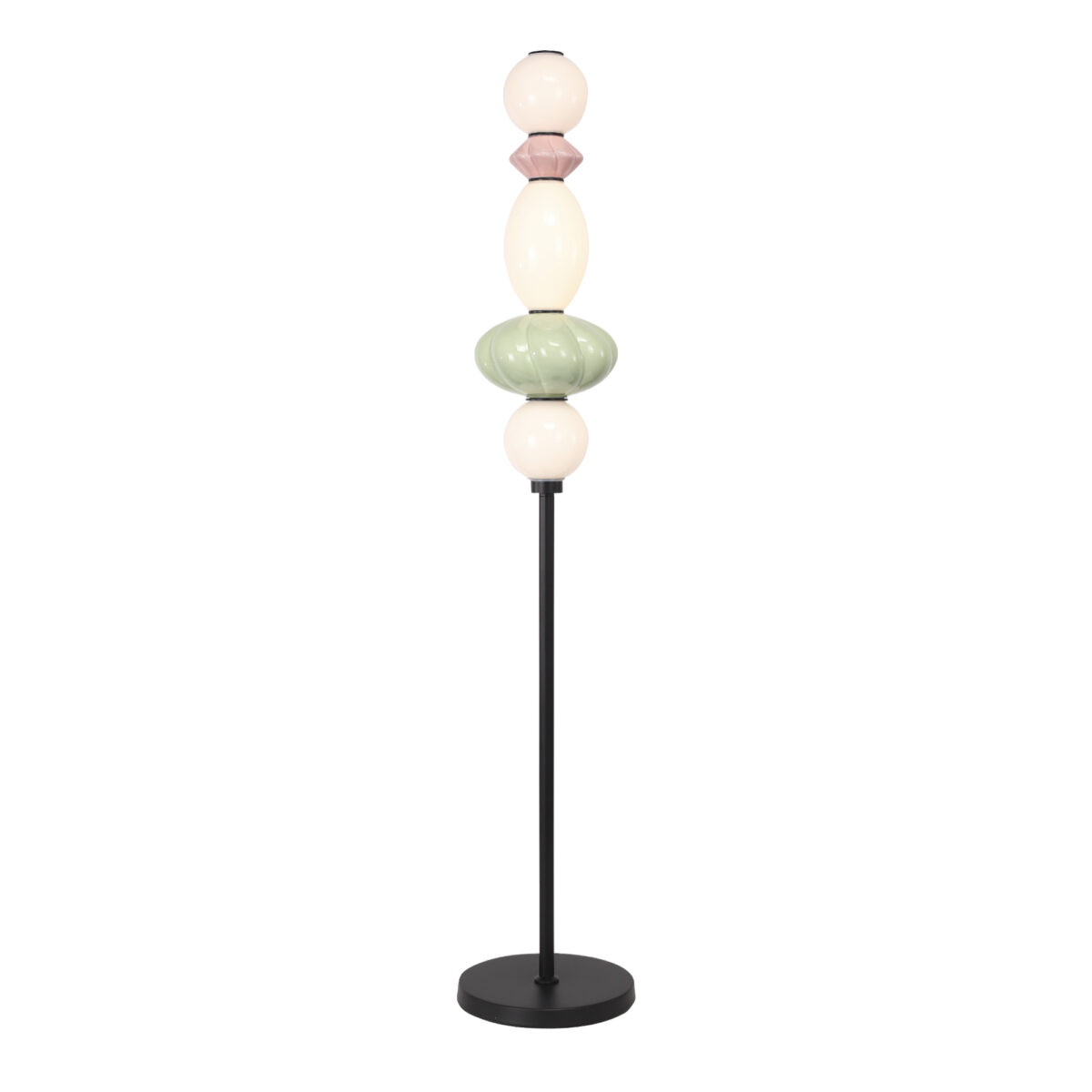 SL6134.405.01 Светильник напольный ST-Luce черный/розовый, зелёный, опаловый LED 1*20W 3000K ФЛОРЕНТИНИ — изображение 1