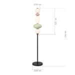 SL6134.405.01 Светильник напольный ST-Luce черный/розовый, зелёный, опаловый LED 1*20W 3000K ФЛОРЕНТИНИ — изображение 6