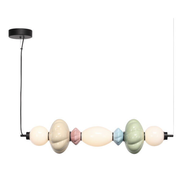 SL6134.443.01 Светильник подвесной ST-Luce черный/зеленый, розовый, желтый, синий, опаловый LED 1*24 ФЛОРЕНТИНИ