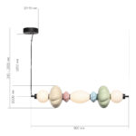 SL6134.443.01 Светильник подвесной ST-Luce черный/зеленый, розовый, желтый, синий, опаловый LED 1*24 ФЛОРЕНТИНИ — изображение 6