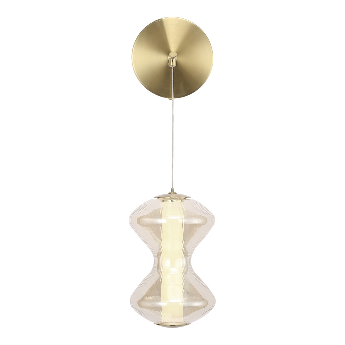SL6136.201.01 Светильник настенный ST-Luce золото/коньячный LED 1*6W 3000K СПАЙН — изображение 1