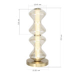 SL6136.214.01 Прикроватная лампа ST-Luce золото/коньячный LED 1*12W 3000K СПАЙН — изображение 4