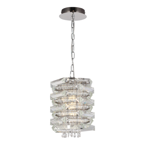 в наличии SL6137.103.01 Светильник подвесной ST-Luce никель/прозрачный E14 1*40W СТРОЦЦИ - купить в интернет-магазине Светильники Торг