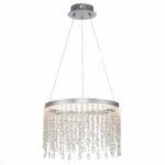 SL6201.103.24 Люстра подвесная ST-Luce Серебристый/Прозрачный LED 1*24W 3000K/4000K/6000K ВЕГА