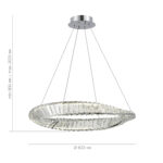 SL6204.101.01 Светильник подвесной ST-Luce Хром/Прозрачный LED 1*32W 4000K РИТОРТО — изображение 4