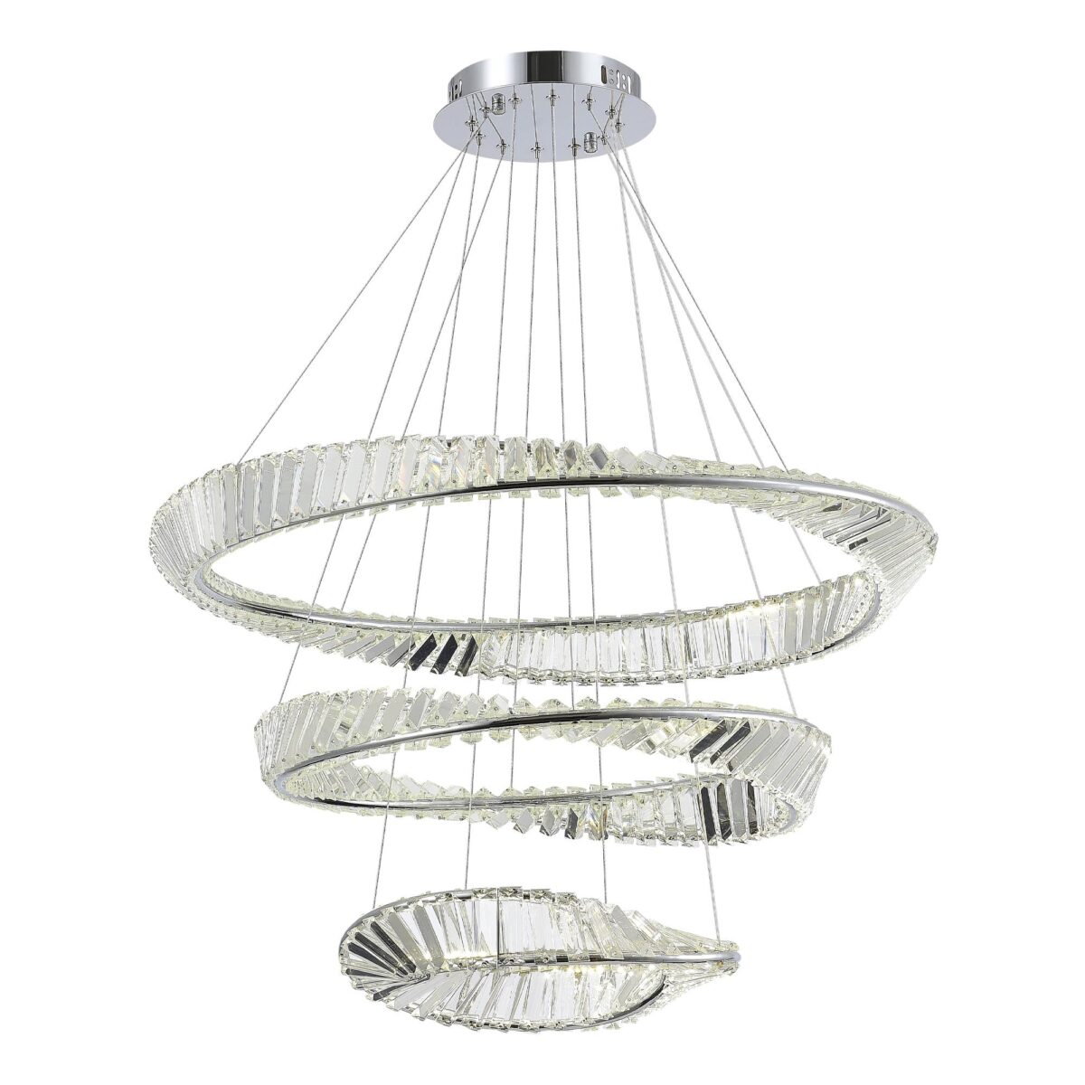 SL6204.101.03 Светильник подвесной ST-Luce Хром/Прозрачный LED 1*97W 4000K РИТОРТО — изображение 1