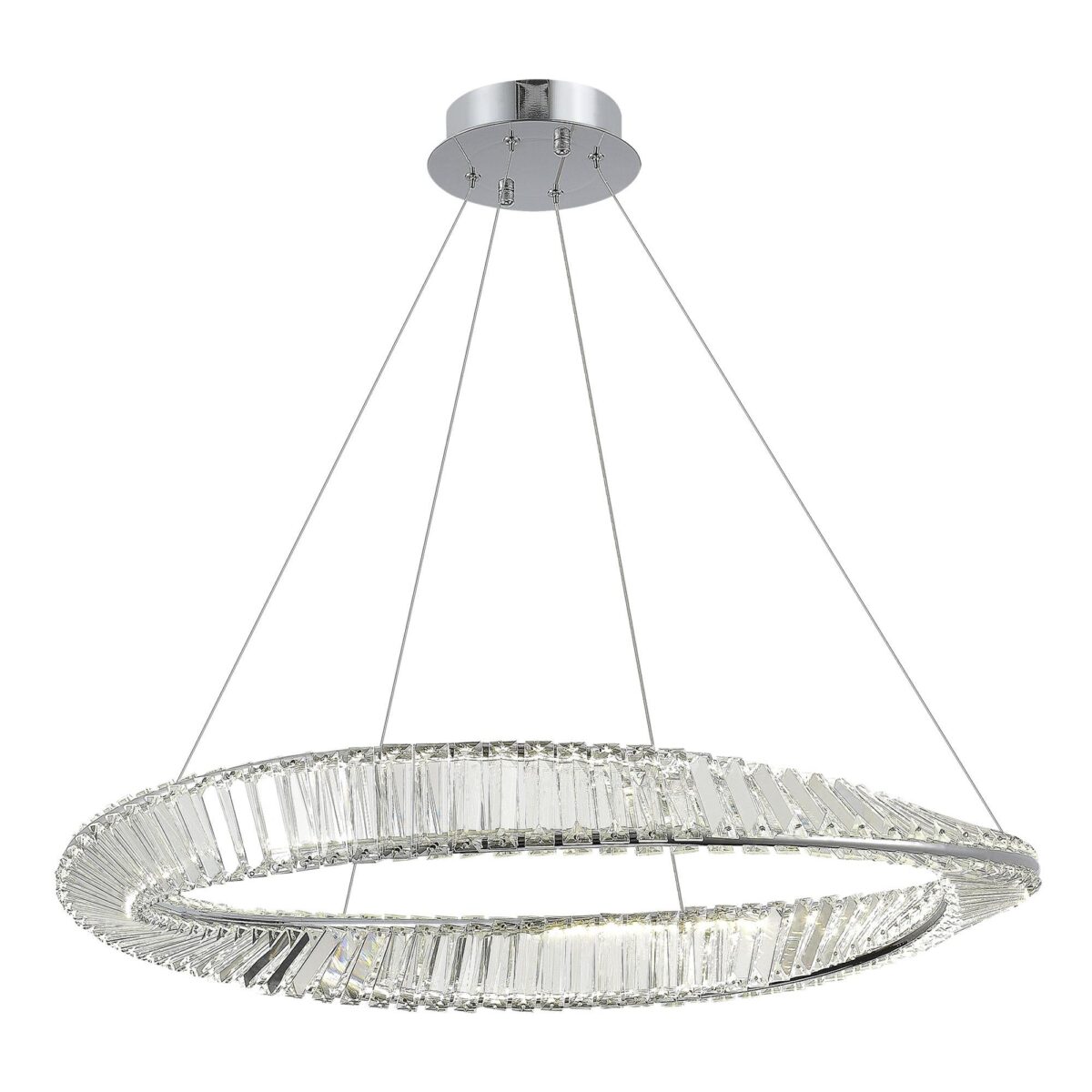 SL6204.111.01 Светильник подвесной ST-Luce Хром/Прозрачный LED 1*45W 4000K РИТОРТО — изображение 1