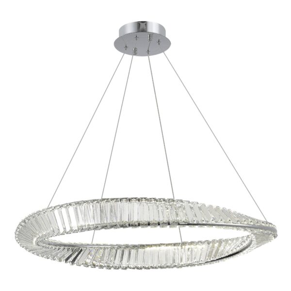 SL6204.111.01 Светильник подвесной ST-Luce Хром/Прозрачный LED 1*45W 4000K РИТОРТО