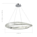 SL6204.111.01 Светильник подвесной ST-Luce Хром/Прозрачный LED 1*45W 4000K РИТОРТО — изображение 4