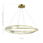 SL6204.311.01 Светильник подвесной ST-Luce Латунь/Прозрачный LED 1*45W 4000K РИТОРТО — изображение 4