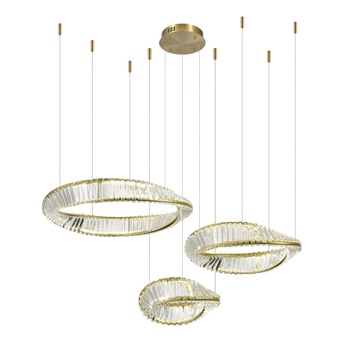 SL6204.311.03_01W SL6204.311.03 Светильник подвесной ST-Luce Латунь/Прозрачный LED 1*97W 4000K РИТОРТО — изображение 1