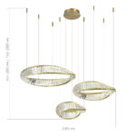 SL6204.311.03 Светильник подвесной ST-Luce Латунь/Прозрачный LED 1*97W 4000K РИТОРТО — изображение 3