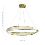 SL6204.321.01 Светильник подвесной ST-Luce Латунь/Прозрачный LED 1*58W 4000K РИТОРТО — изображение 4