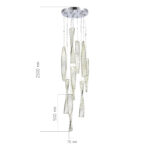 SL6205.103.09 Светильник подвесной ST-Luce Хром/Прозрачный LED 1*99W 4000K ЭЛИКА — изображение 4