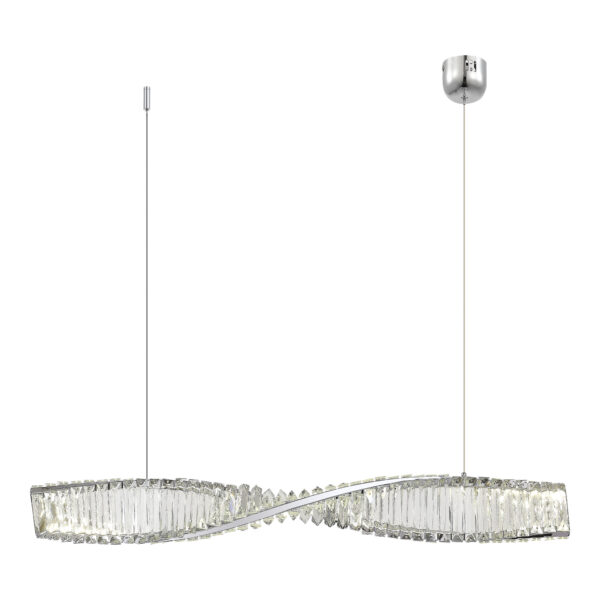 SL6205.113.01 Светильник подвесной ST-Luce Хром/Прозрачный LED 1*21W 4000K ЭЛИКА