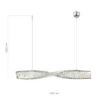 SL6205.113.01 Светильник подвесной ST-Luce Хром/Прозрачный LED 1*21W 4000K ЭЛИКА — изображение 4