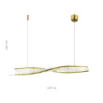 SL6205.313.01 Светильник подвесной ST-Luce Латунь/Прозрачный LED 1*21W 4000K ЭЛИКА — изображение 4