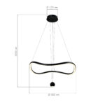 SL6209.403.35 Светильник подвесной ST-Luce Черный/Черный, Белый LED 1*35W 3000K ОРИОН — изображение 2